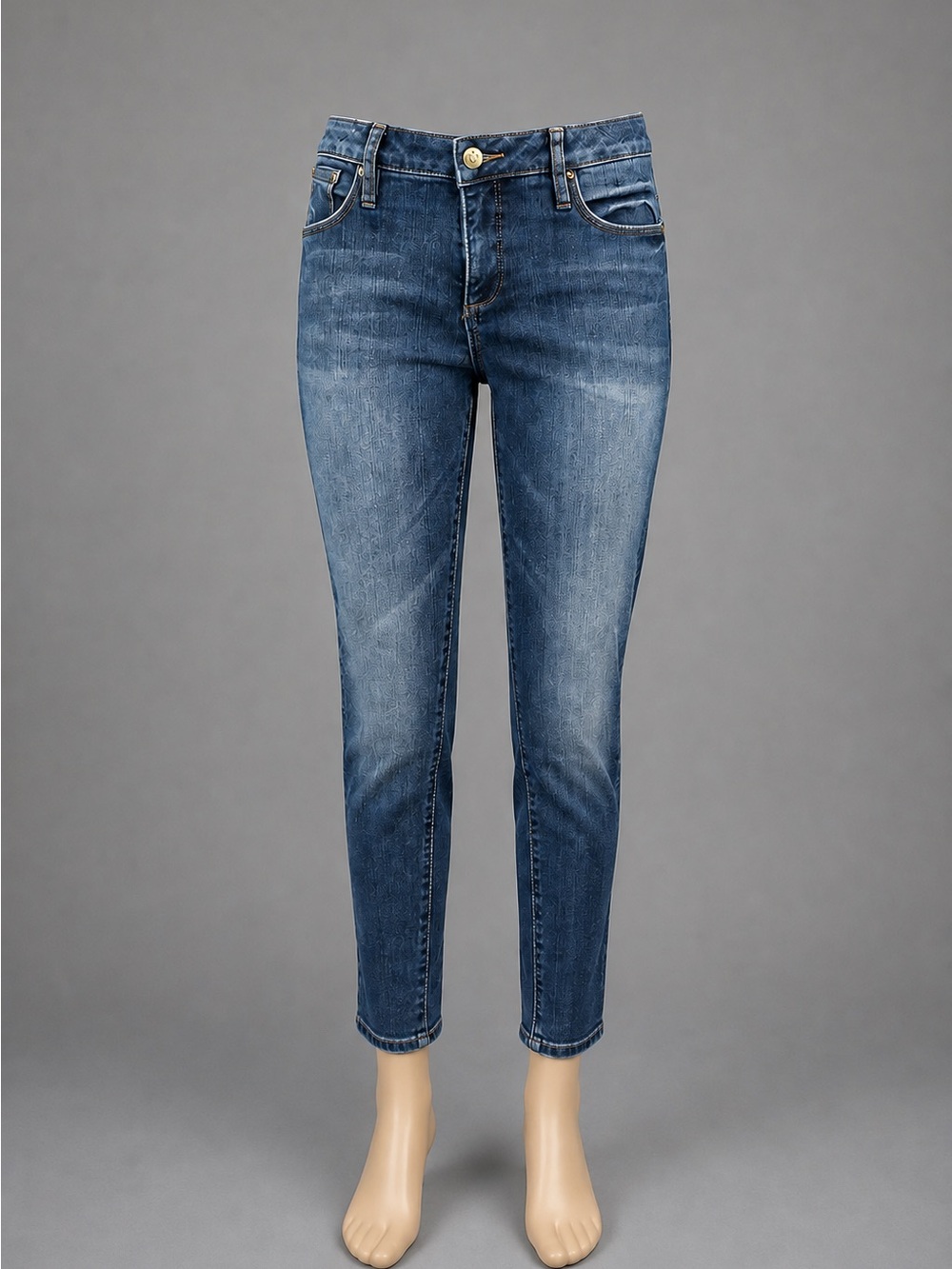 Christopher Blue Size 6 Mid-Rise Slim Ankle Jeans